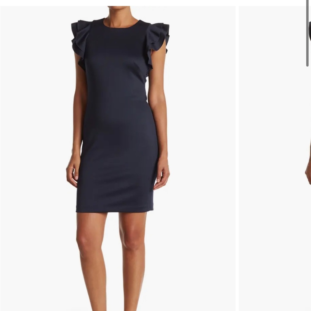 Tommy Hilfiger Flutter Sleeve Sheath Dress